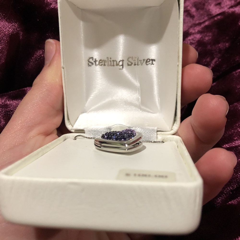 Sterling Silver heart lock